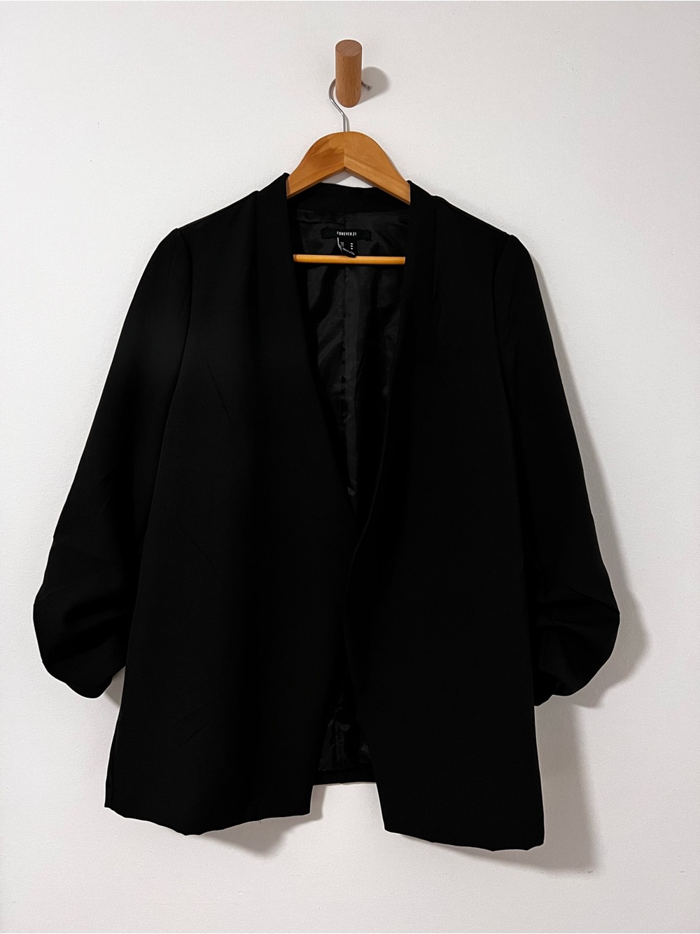 Forever 21 Black Open-Front Women's Blazer